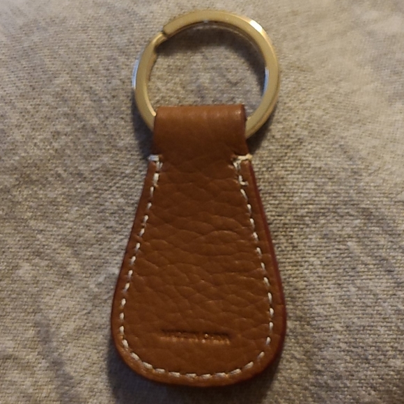 Dooney & Bourke Pebbled Leather Key Ring - Picture 2 of 5